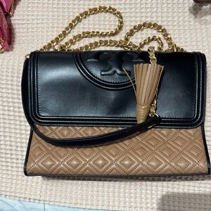 Tory Burch 3-tone Quilted Shoulder Bag